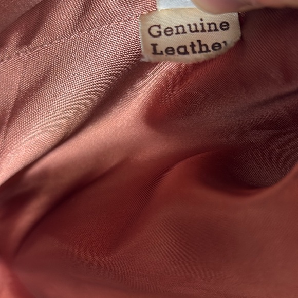 Vintage Leather Bomber Jacket by Carla New York SzM-LP - Picture 8 of 8